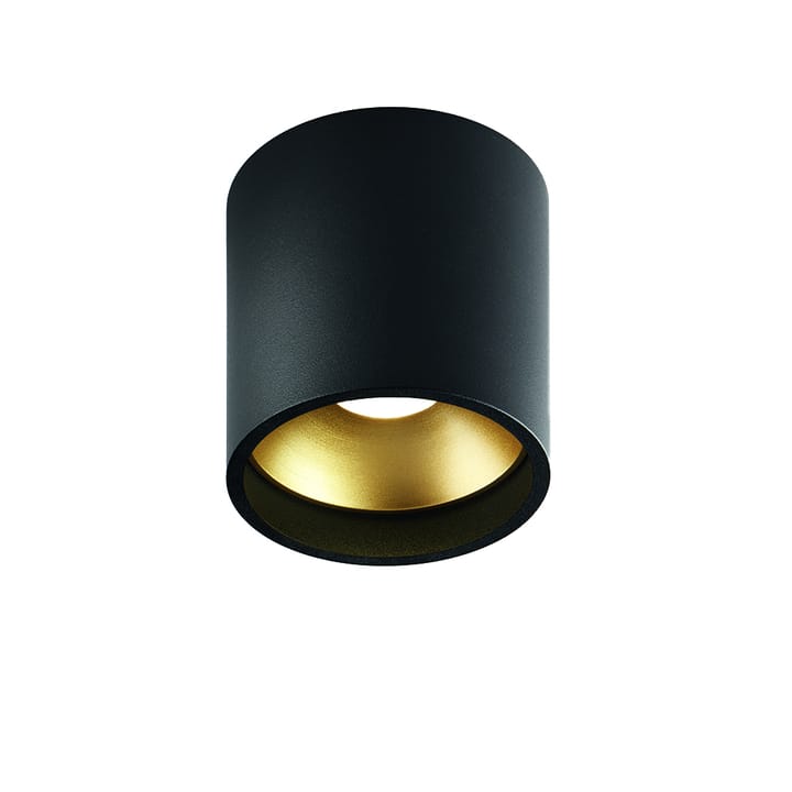 Punto luce Solo Round - nero/oro, 3000 kelvin - Light-Point