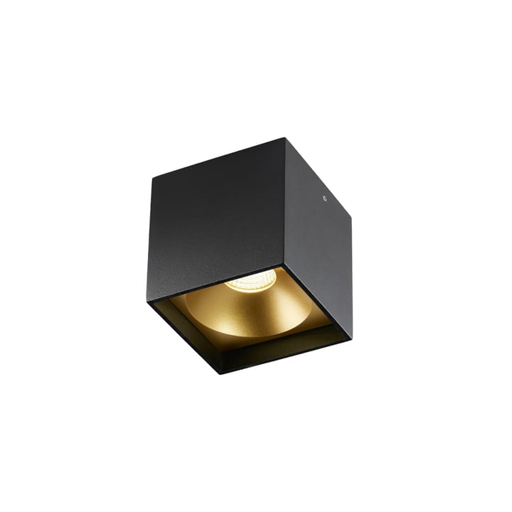 Punto luce Solo Square - nero/oro, 3000 kelvin - Light-Point