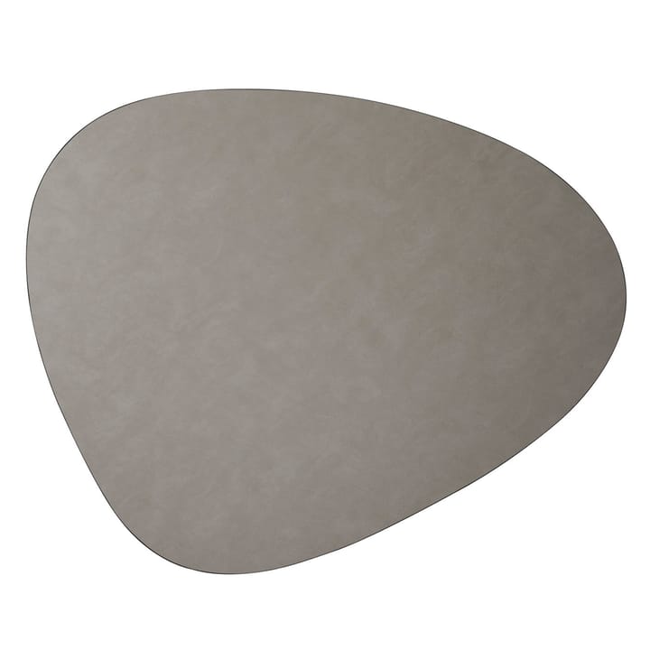 Tappeto in pelle Curve Cloud XXL - grigio chiaro - LIND DNA