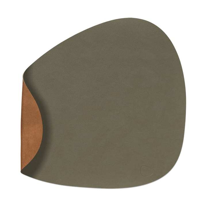 Tovaglietta curva Nupo L reversibile 1 pz - Verde militare-naturale - LIND DNA