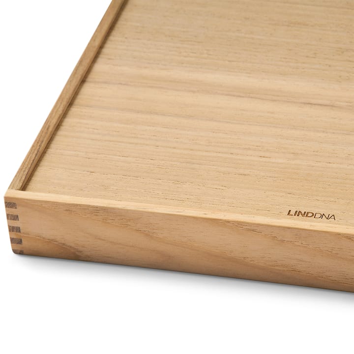 Vassoio quadrato in teak Even L - Nupo antracite - LIND DNA