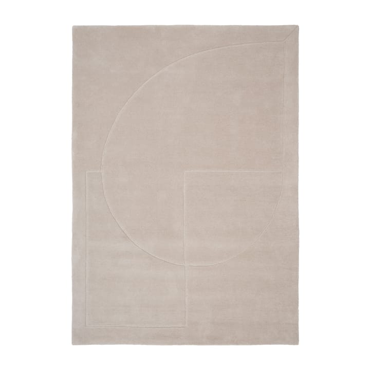 Tappeto in lana Lineal Poem - Beige, 140x200 cm - Linie Design