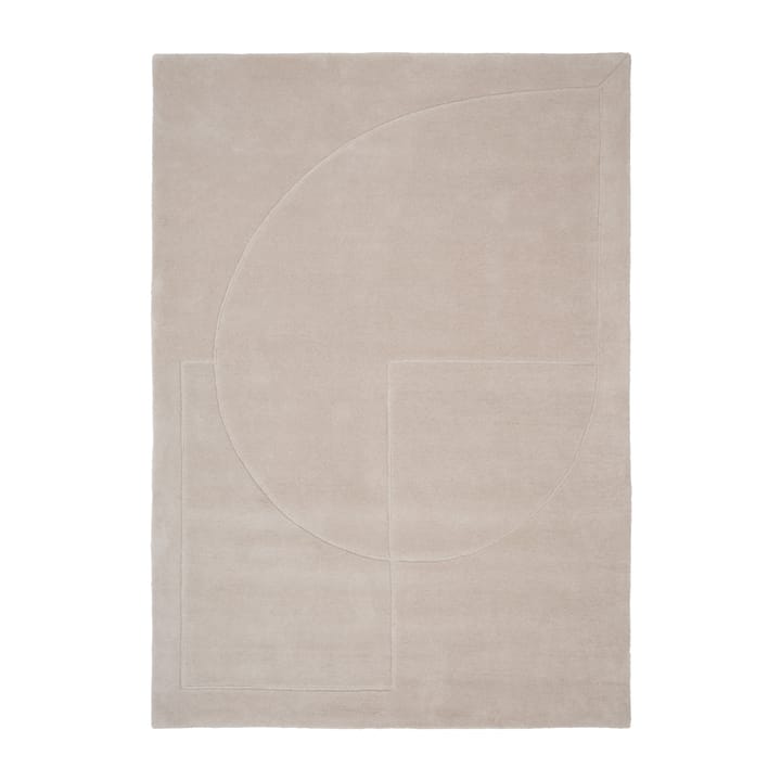 Tappeto in lana Lineal Poem - Beige, 170x240 cm - Linie Design