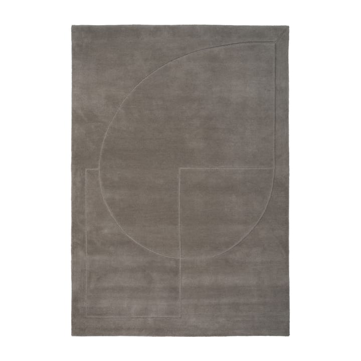 Tappeto in lana Lineal Poem - Grigio, 140x200 cm - Linie Design