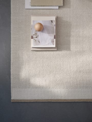 Tappeto in lana Stratum Echo - Bianco, 170x240 cm - Linie Design