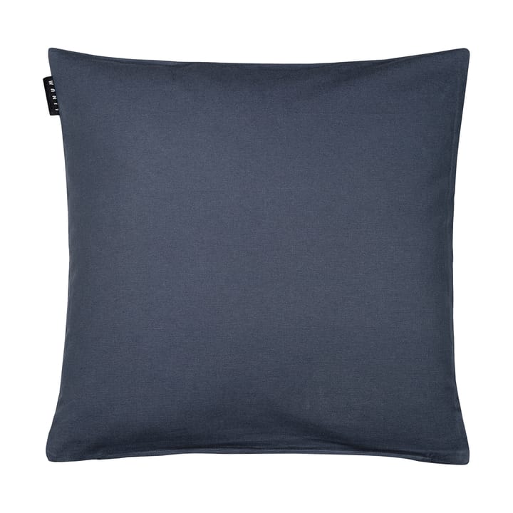 Fodera per cuscino Annabell 50x50 cm - Blu acciaio scuro - Linum