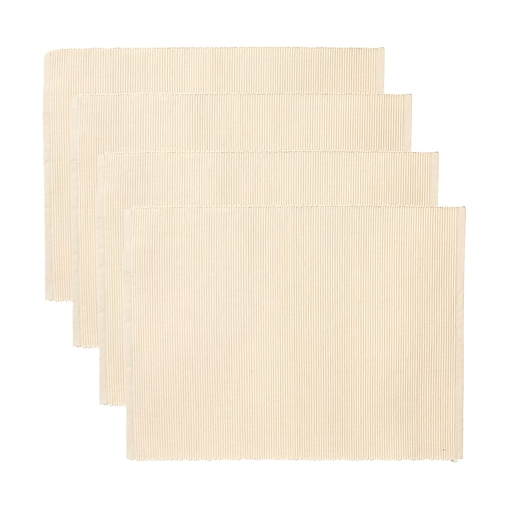 Tovaglietta Uni 35x46 cm confezione da 4 - Beige cremoso - Linum