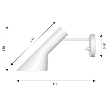 Applique AJ - Bianco - Louis Poulsen