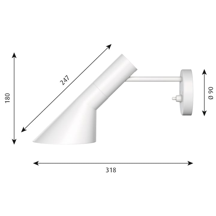 Applique AJ, Bianco Louis Poulsen