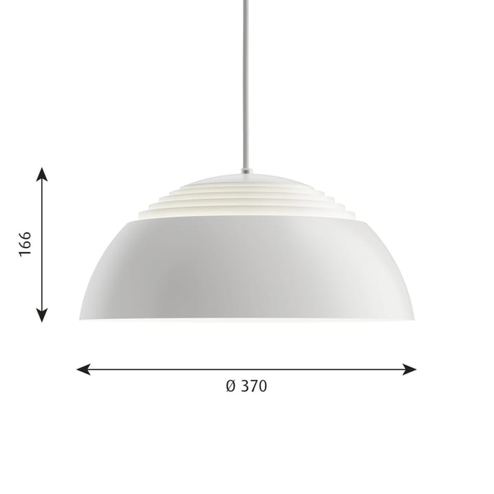 Lampada a sospensione AJ Royal Ø 37 cm, Bianco Louis Poulsen