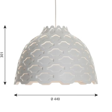 Lampada a sospensione LC Shutters Ø44 cm - Bianco - Louis Poulsen