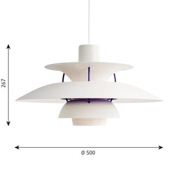 Lampada a sospensione PH 5  - Bianco classico - Louis Poulsen