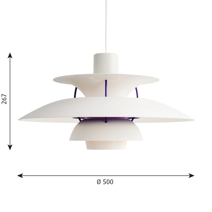 Lampada a sospensione PH 5 , Bianco classico Louis Poulsen