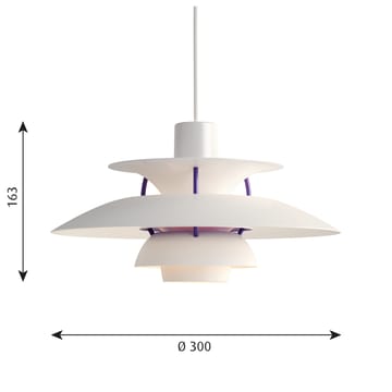 Lampada a sospensione PH 5 MINI - Bianco classico - Louis Poulsen