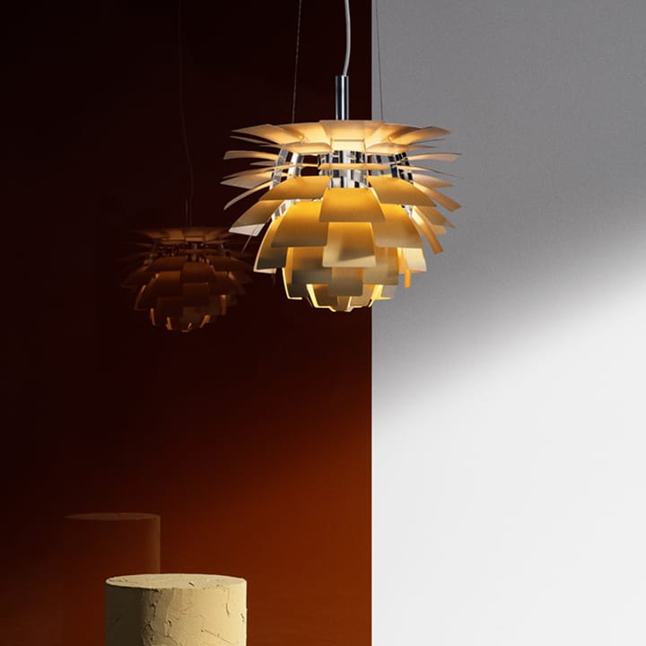 Lampada a sospensione PH Artichoke - Acciaio spazzolato, ø48, LED - Louis Poulsen