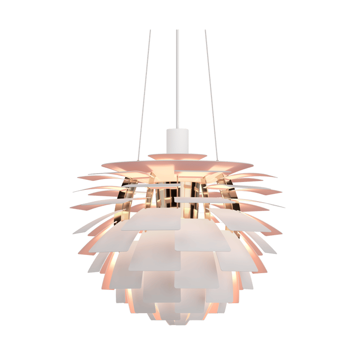 Lampada a sospensione PH Artichoke Anniversary edition - Matte white-pale rose Ø48 cm - Louis Poulsen