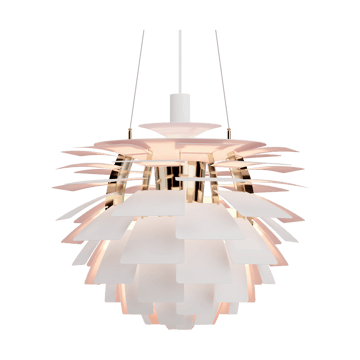 Lampada a sospensione PH Artichoke Anniversary edition - Matte white-pale rose Ø60 cm - Louis Poulsen