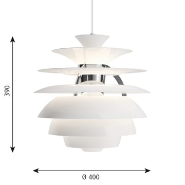 Lampada a sospensione PH Snowball - Bianco - Louis Poulsen