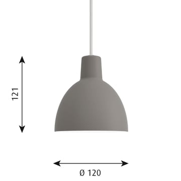 Lampada a sospensione Toldbod 120 - Grigio chiaro - Louis Poulsen