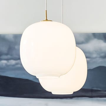 Lampada a sospensione VL45 LED grande - Vetro-ottone - Louis Poulsen