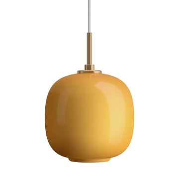 Lampada a sospensione VL45 Radiohus Ø17,5 cm - Brass-amber glass - Louis Poulsen