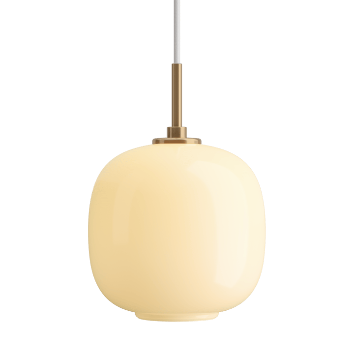 Lampada a sospensione VL45 Radiohus Ø17,5 cm - Brass-pale yellow glass - Louis Poulsen