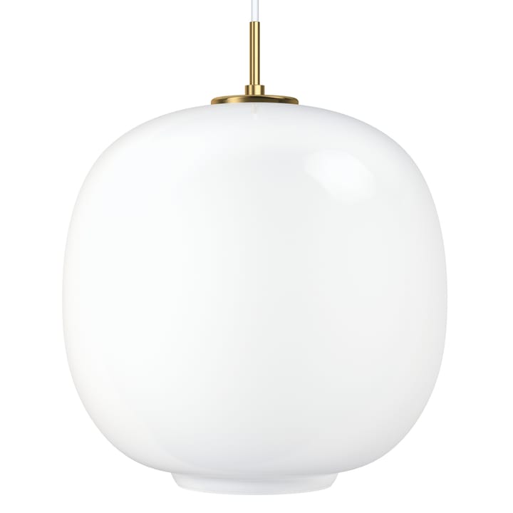 Lampada a sospensione VL45 Radiohus Ø37 cm, Brass-white opal glass Louis Poulsen