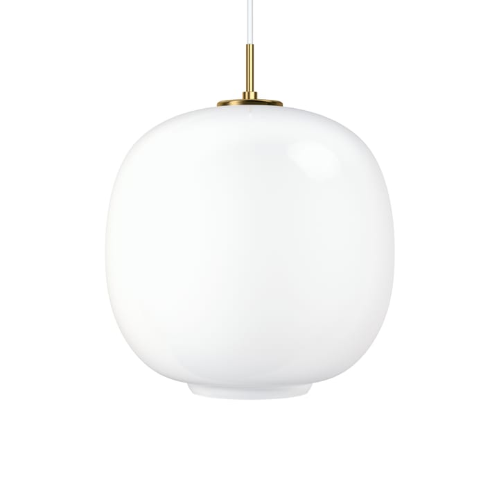 Lampada a sospensione VL45 Radiohus LED grande - Brass-white opal glass - Louis Poulsen