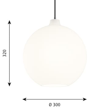 Lampada a sospensione Wohlert Ø 30 cm - Vetro bianco opalino - Louis Poulsen