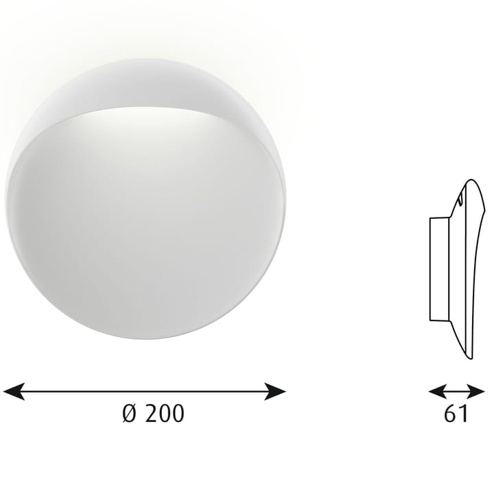 Lampada da parete Flindt Ø 20 cm, Bianco Louis Poulsen