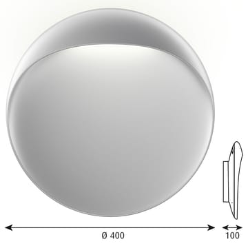 Lampada da parete Flindt Ø 40 cm - alluminio - Louis Poulsen