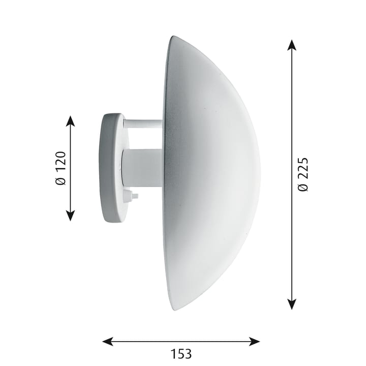 Lampada da parete PH Hat Ø22.5 cm, Bianco Louis Poulsen