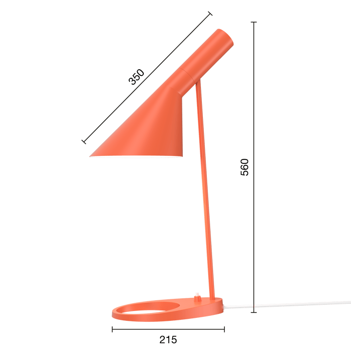 Lampada da tavolo AJ, Electric orange Louis Poulsen