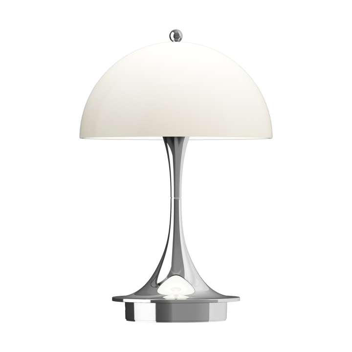 Lampada da tavolo Panthella 160 Portable v3 - Chrome opal beige - Louis Poulsen