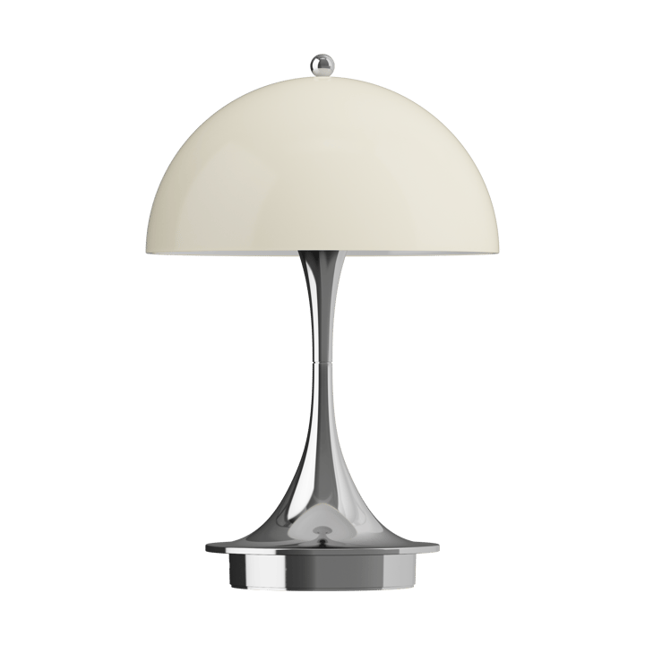 Lampada da tavolo Panthella 160 Portable v3, Chrome opal beige Louis Poulsen