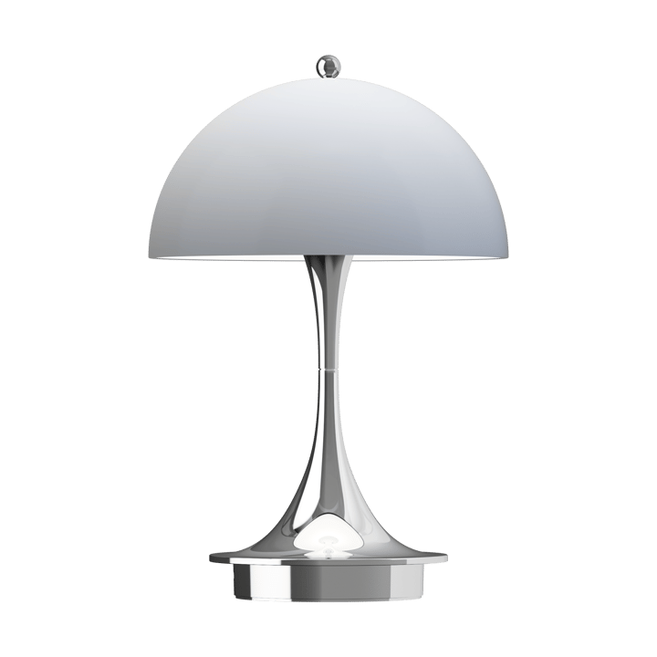 Lampada da tavolo Panthella 160 Portable v3 - Chrome opal grey - Louis Poulsen