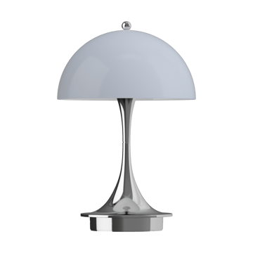 Lampada da tavolo Panthella 160 Portable v3 - Chrome opal grey - Louis Poulsen