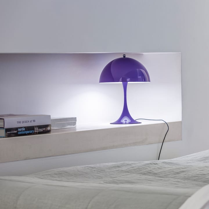 Lampada da tavolo Panthella MINI, Acrilico grigio opalino Louis Poulsen