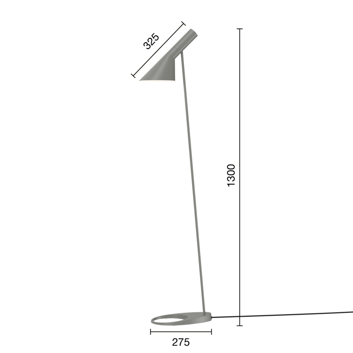 Lampada da terra AJ, Warm grey Louis Poulsen