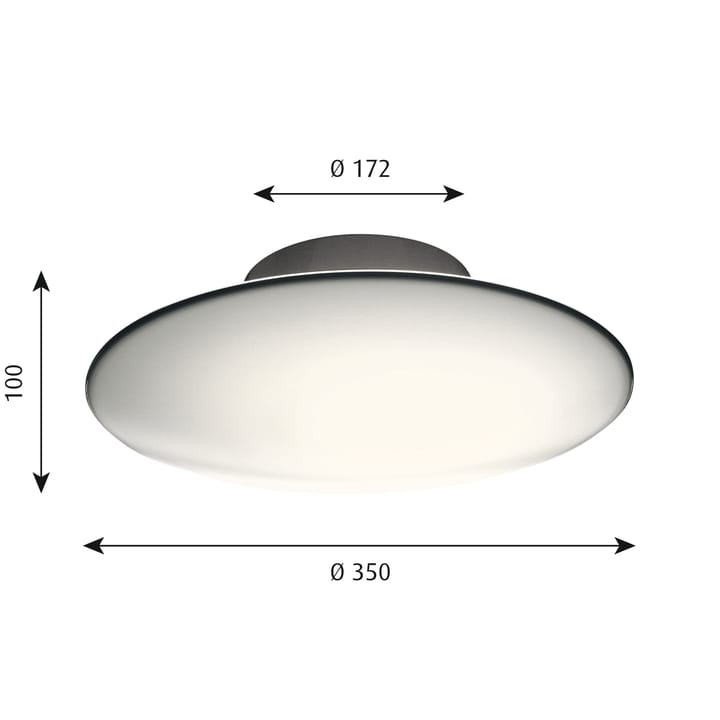 Lampadario-lampada da parete AJ Eklipta Ø35 cm, Bianco opalino Louis Poulsen