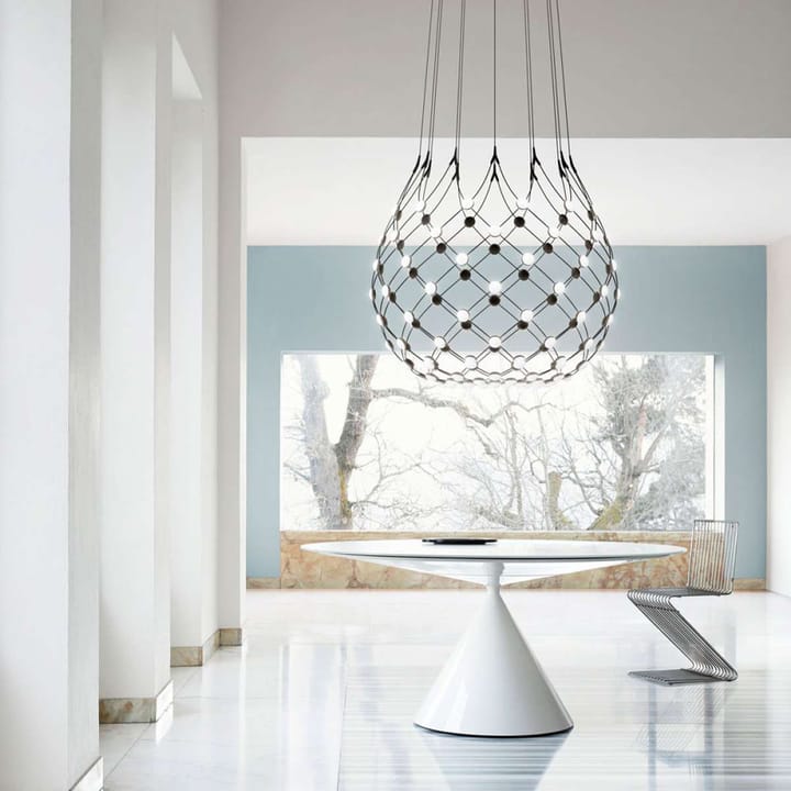 Lampadario Mesh - nero, grande - Luceplan