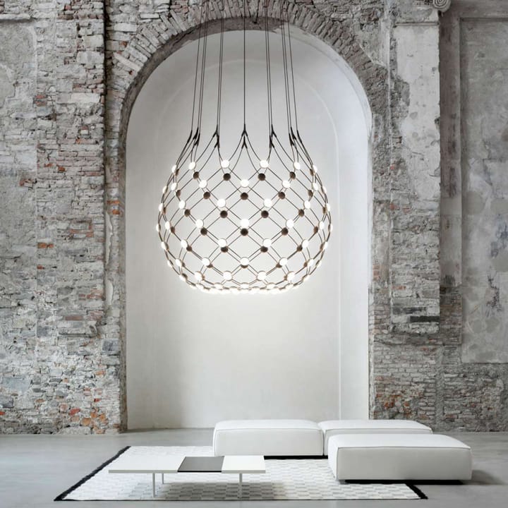 Lampadario Mesh - nero, grande - Luceplan