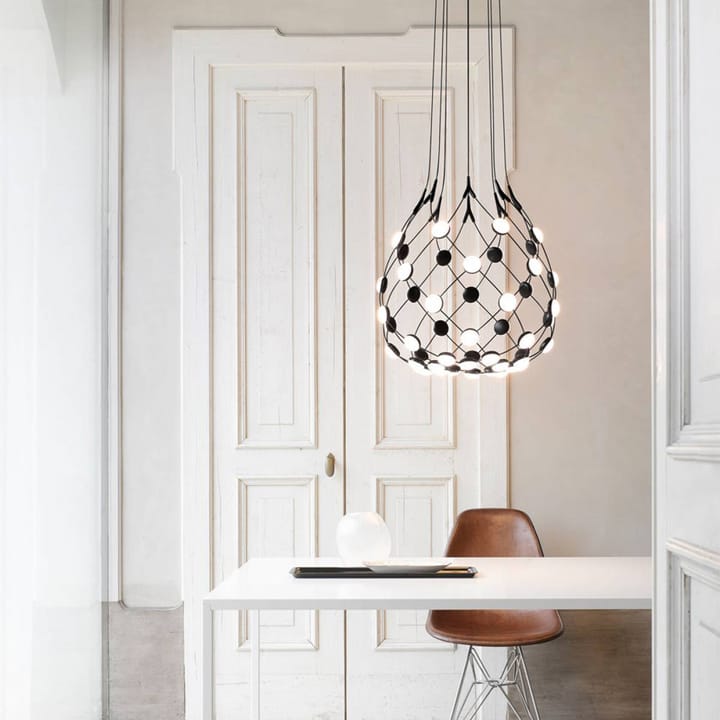 Lampadario Mesh, nero, small, cavo 1 m Luceplan