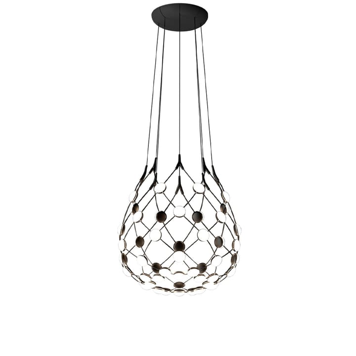 Lampadario Mesh - nero, small, cavo 1 m - Luceplan