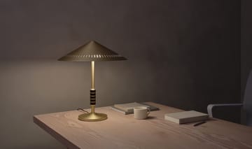 Lampada da tavolo Governor 405 - Brass-walnut - LYFA