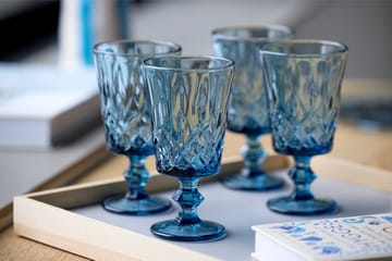 Bicchieri da vino Sorrento 29 cl confezione da 4 - Blu - Lyngby Glas