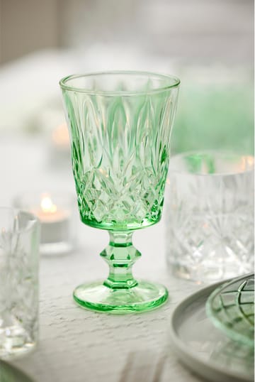 Bicchieri da vino Sorrento 29 cl confezione da 4 - Verde - Lyngby Glas