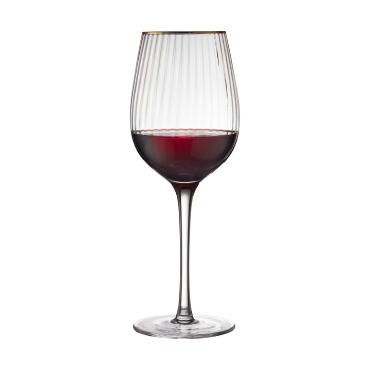 Calice da vino rosso Palermo Gold da 40 cl, confezione da 4, Chiaro-oro Lyngby Glas