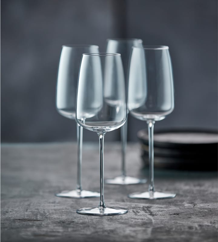 Calice per vino bianco Zero, 48 cl, confezione da 2, Clear Lyngby Glas