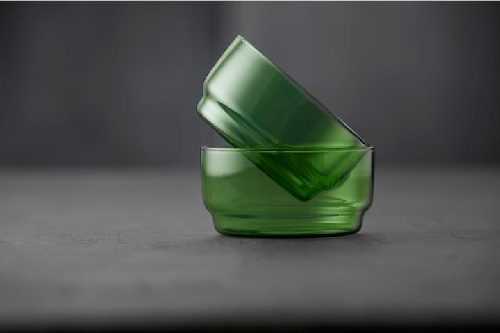 Ciotola Torino 50 cl confezione da 2 - Verde - Lyngby Glas